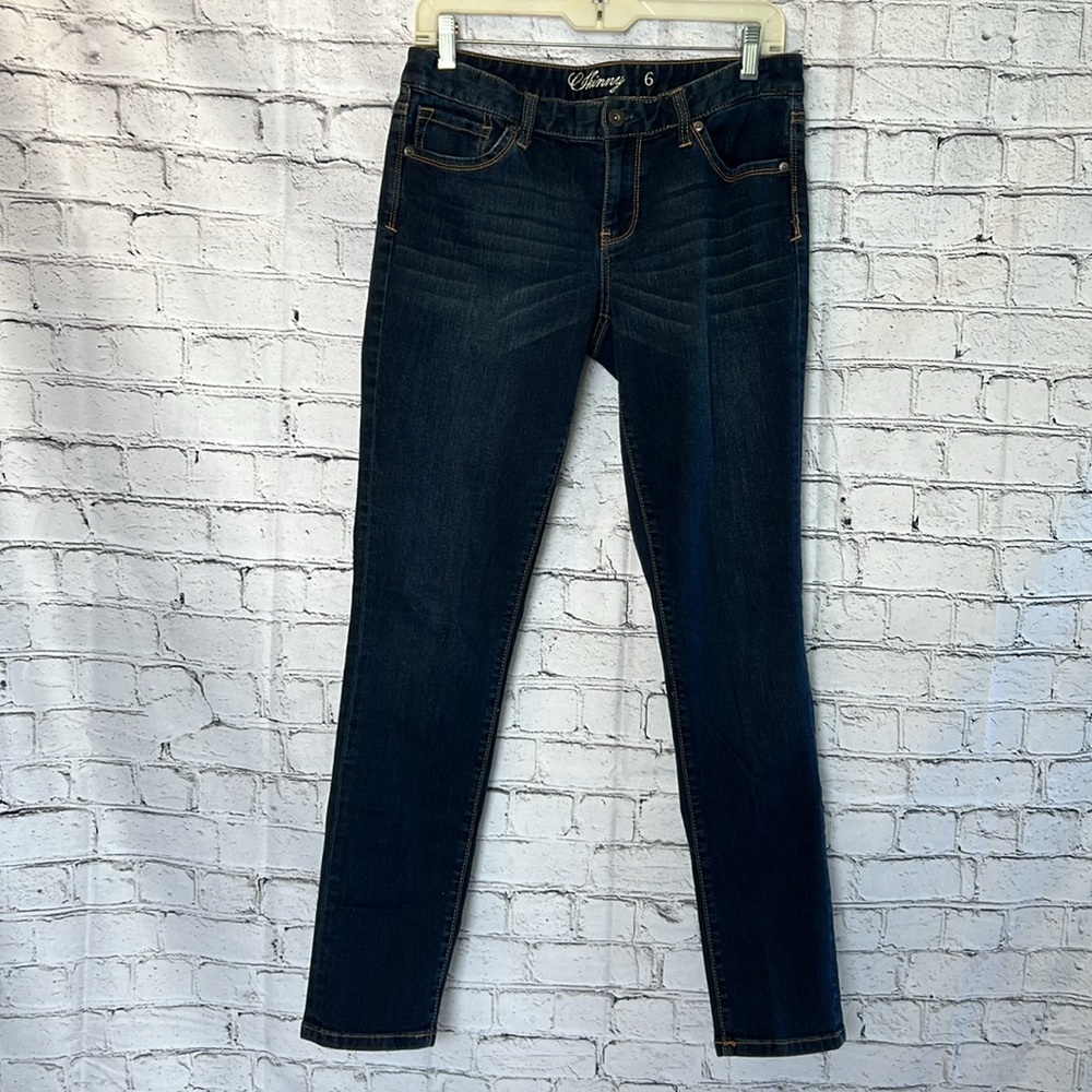 ⭐️ Tommy Hilfiger stretch skinny jeans warm blue mid rise whisking women 6